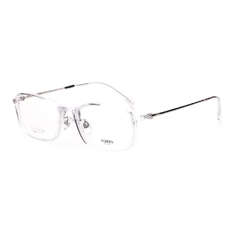PORTS Титан Нерегулярная форма Оправы для очков Женские Прозрачный