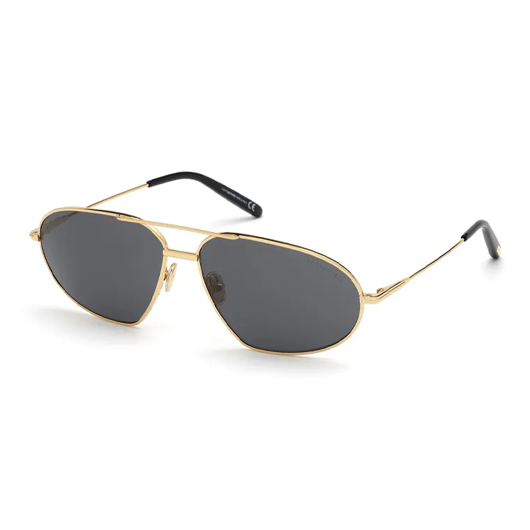 TOM FORD Metal Aviator Sunglasses Men's Gold
