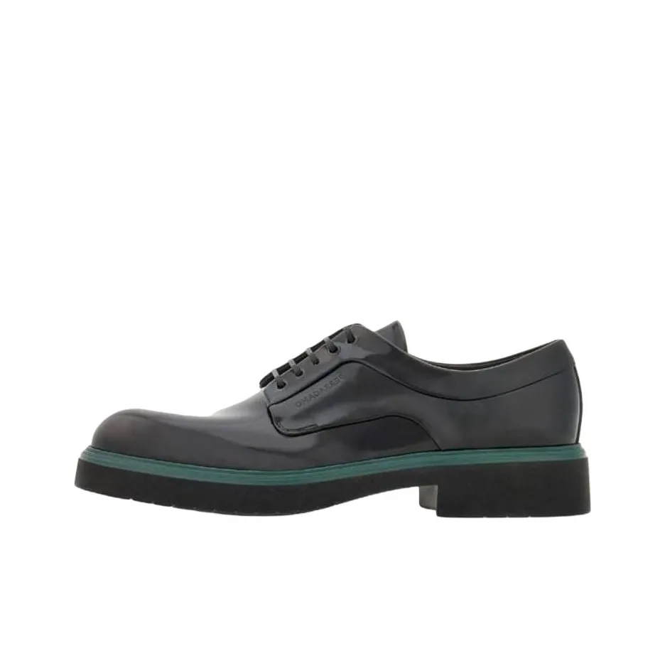 FERRAGAMO Dress Shoes Men's Black Green