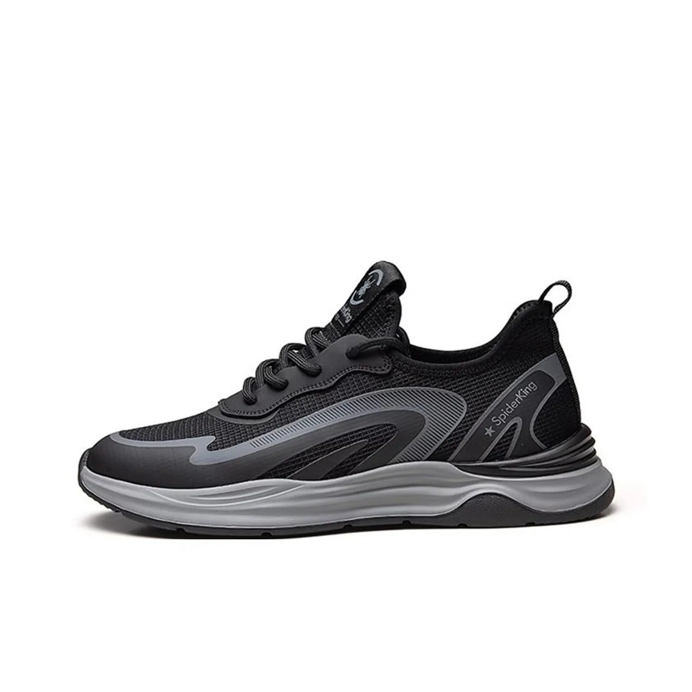 Spider King Low-Top Casual Shoes Men's Black