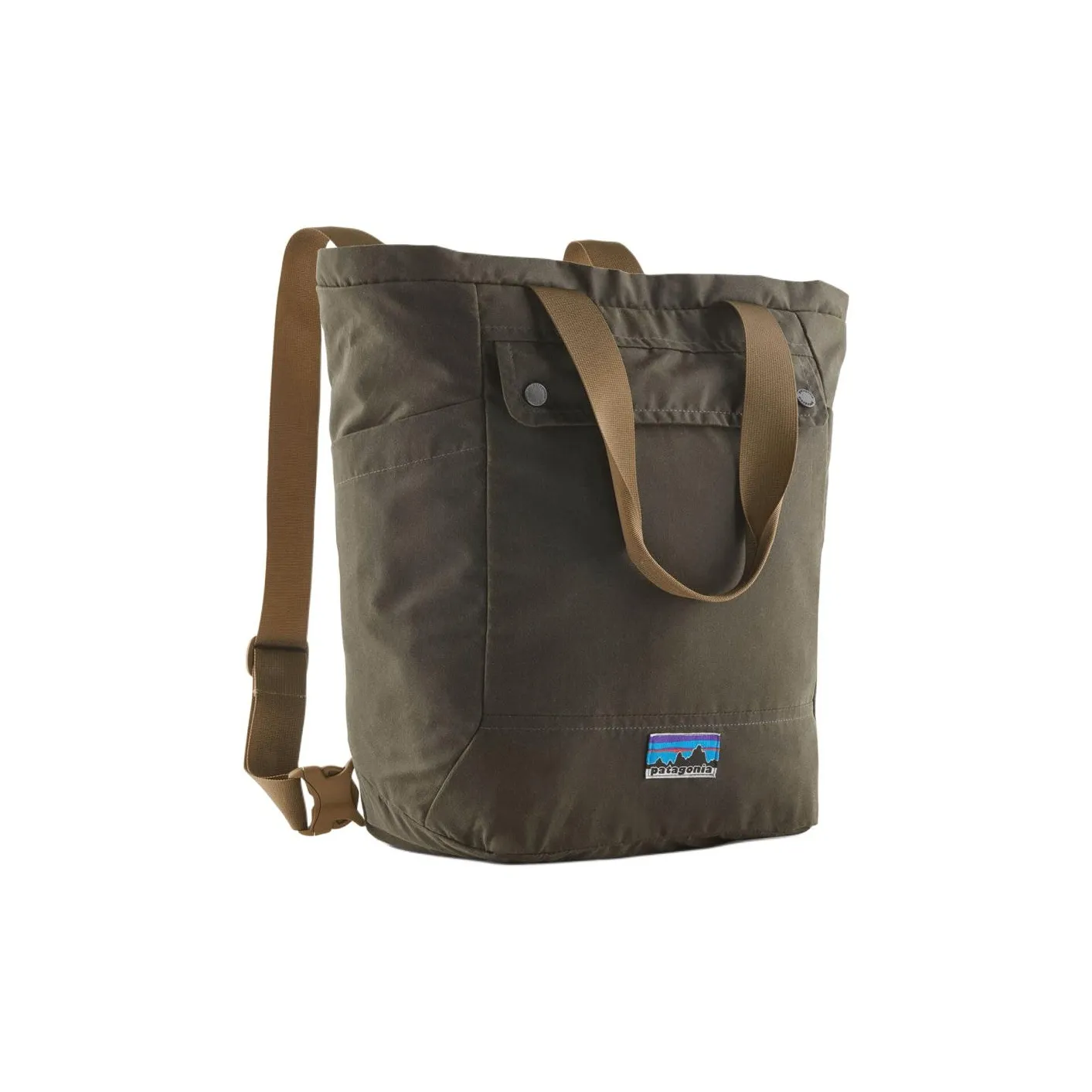 Patagonia Canvas With Cotton Tote Bag, Shopping Bag, Shoulder Bag, Handbag Regular Unisex Basin Green