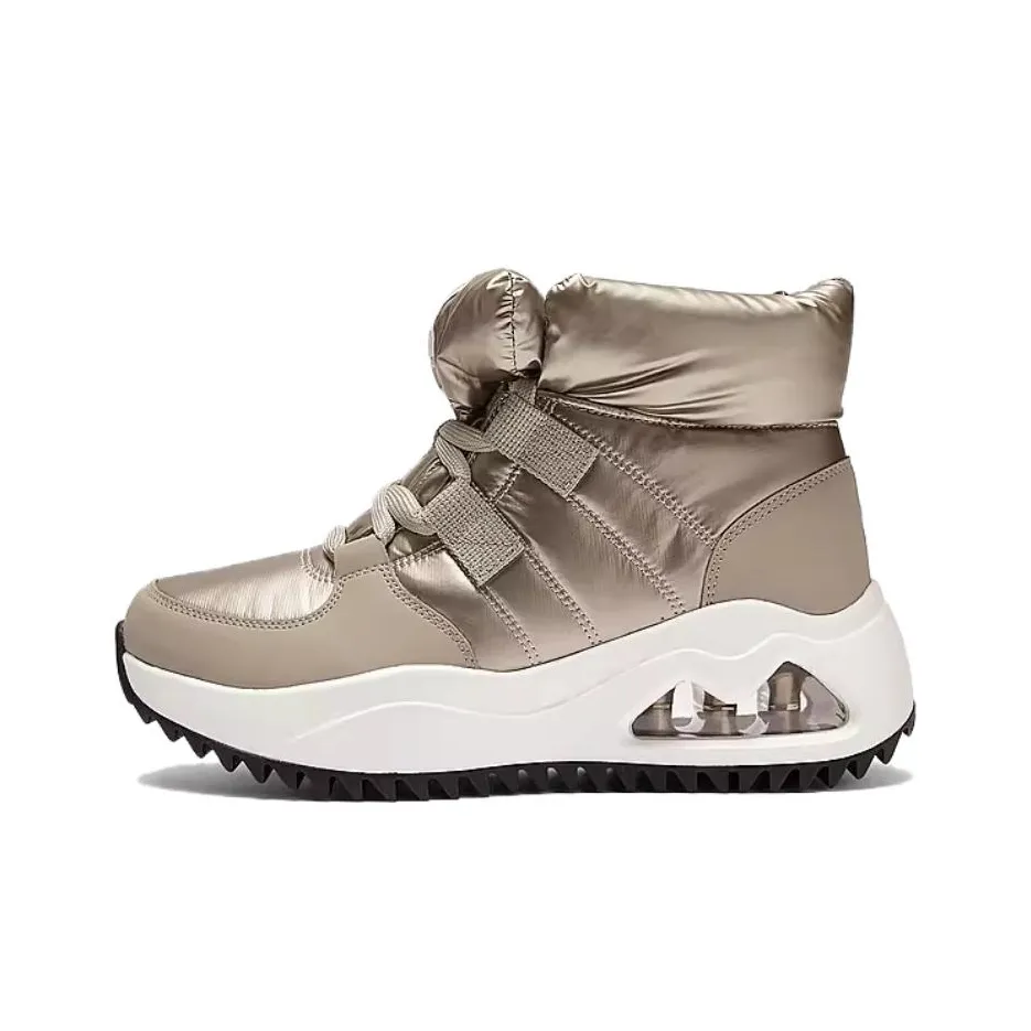 Skechers Короткие Сноубутсы Женские Золотые