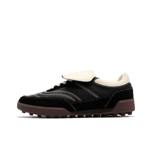 FOOT INDUSTRY Vintage Sports Series Повседневная обувь Низкий верх Черный/Винтажный белый Унисекс