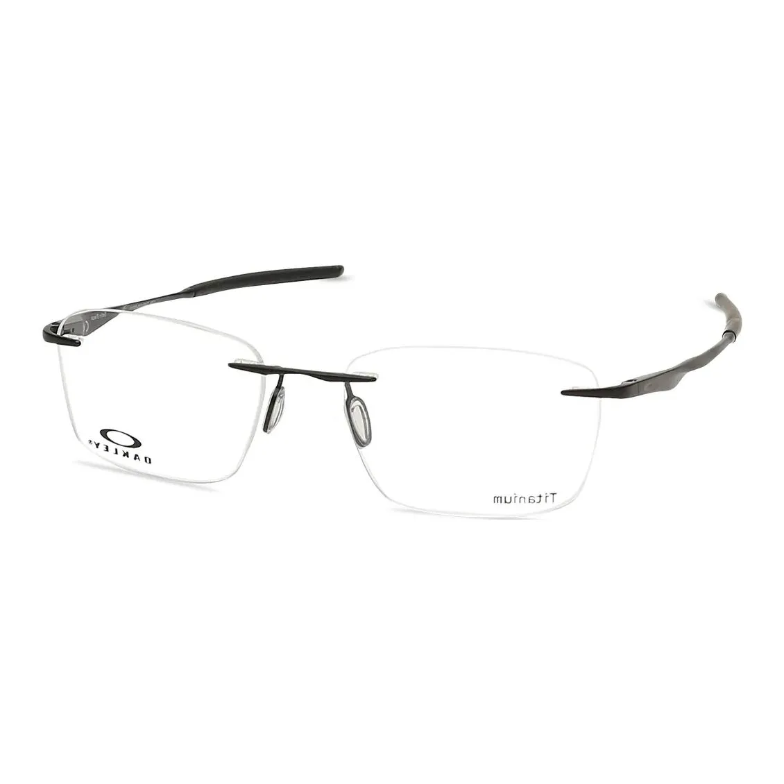 Oakley Металл Прямоугольные Оправы для Очков Мужские Черные