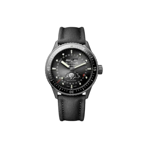 BLANCPAIN Автоматический Механический Движение Мужские Часы 43,6 мм Черный