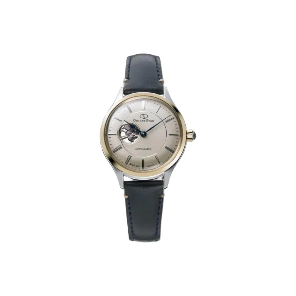 ORIENT STAR Mechanical Movement Cowhide Strap Watch 30.5mm Women's Watch Yellow Watch Dial