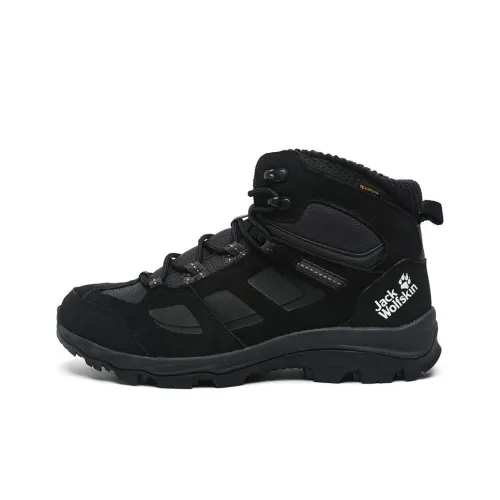 JACK WOLFSKIN Трекинговые ботинки MID Топ Черный Мужские