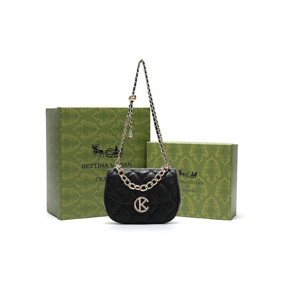 BETTINA VIVIAN ПУ (полиуретан) Сумка через плечо Женская Черная