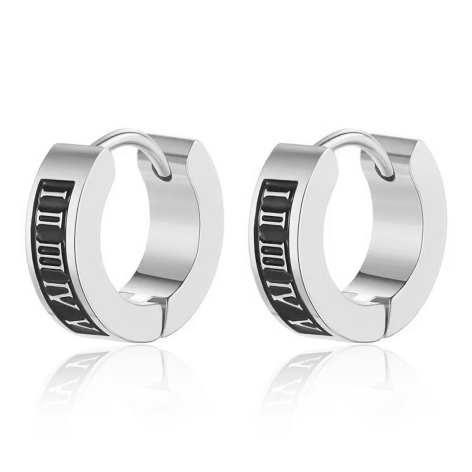 FOREVER MELODY Серьги из титанового стального сплава Унисекс