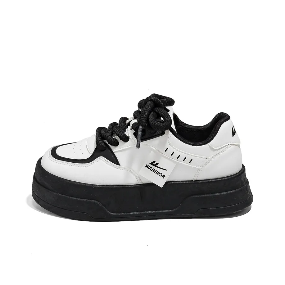 Warrior Low Топ Скейтборд Кроссовки Женские Белые Черные