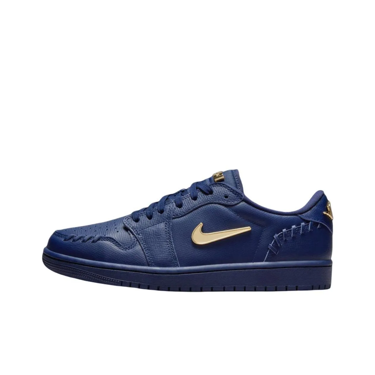 JORDAN 1 Low Method Of Make Midnight Navy Metallic Gold Women's