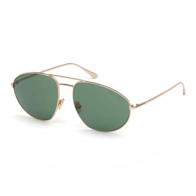 TOM FORD Metal Aviator Sunglasses Unisex Gold