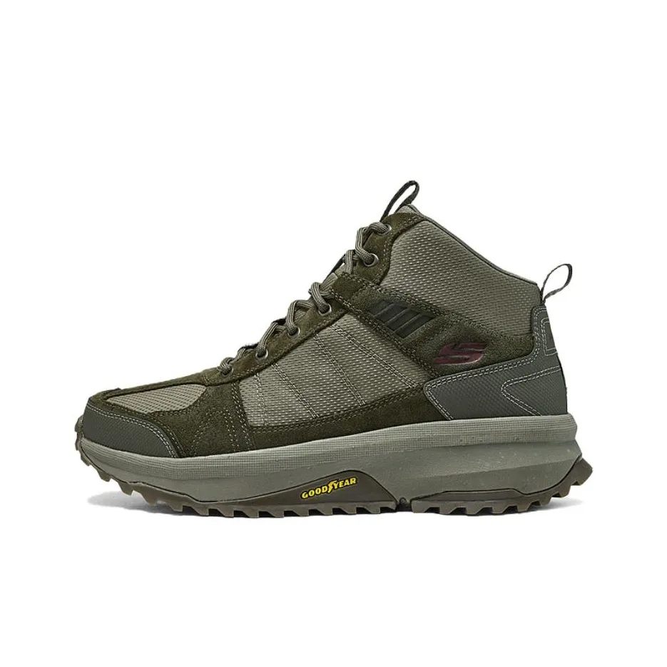 Skechers OUTDOOR Mid Top Hiking Shoes Men's Olive Green