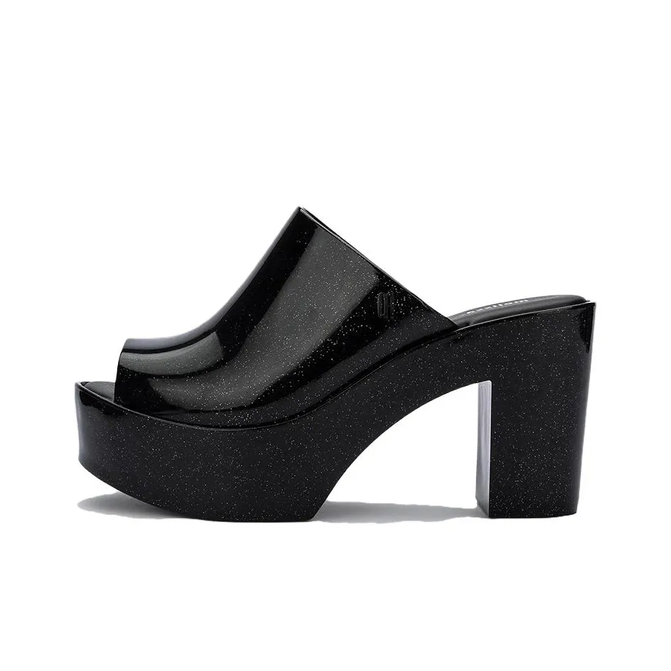 MELISSA Slide Slippers Women's Sparkling Black
