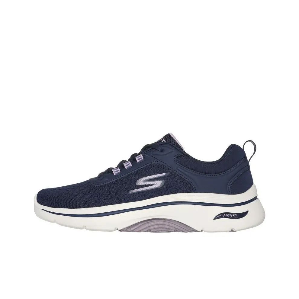 Skechers GO WALK Collection Low Top Casual Shoes Women's Dark Blue Purple