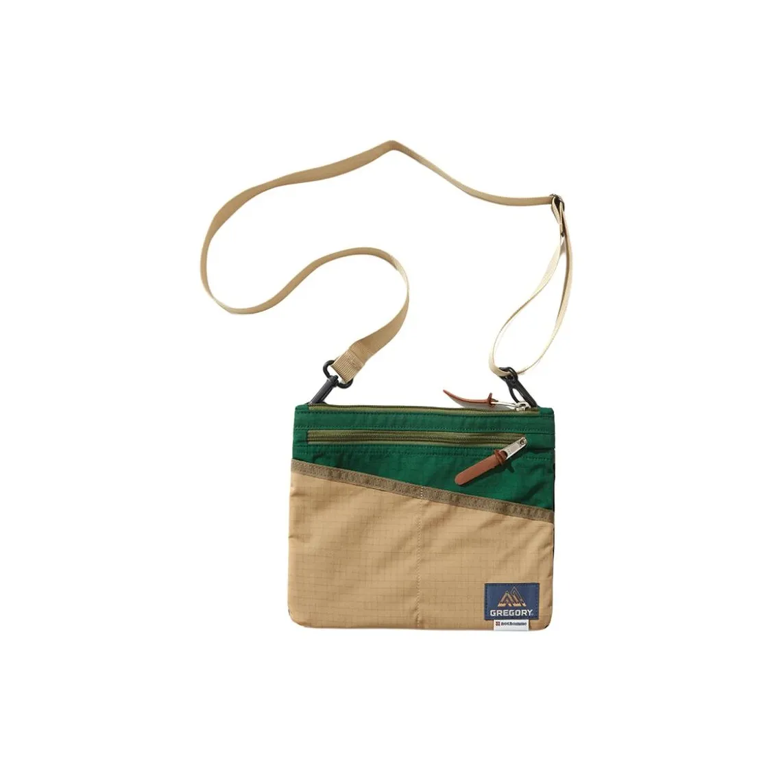 NOTHOMME GREGORY 2L Crossbody Bags Cotton With Modified Polyamide Khaki & Green Unisex