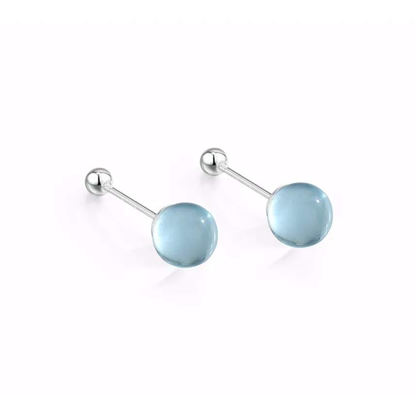 MUYAN Сплав Синий Starry Sky Серьги-гвоздики Женские