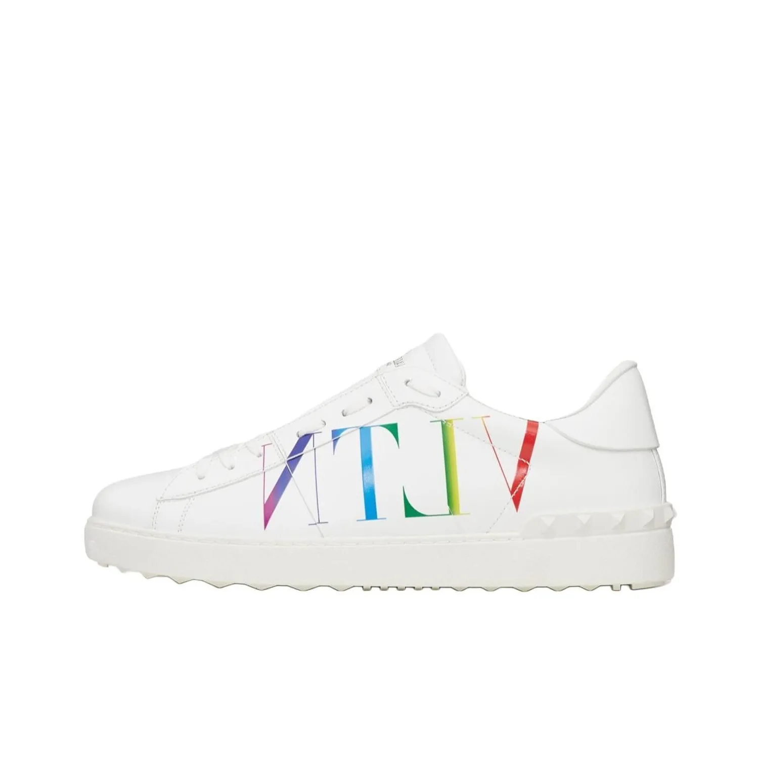 Valentino Open Skateboard Shoes Men Low Top White