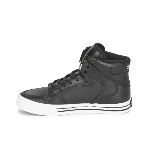 Кроссовки для скейтбординга SUPRA MID Топ Черный/Белый Унисекс