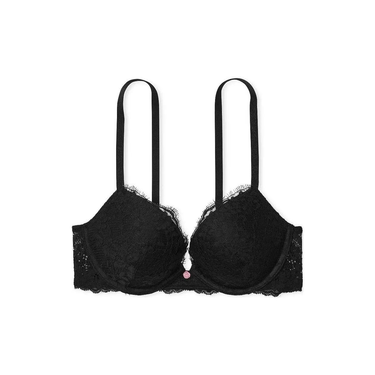 Victoria's Secret Fantasy Collection Dreamy Collection Angels Кружево PUSH Up Бюстгальтер Черный Бюстгальтер Women's Black