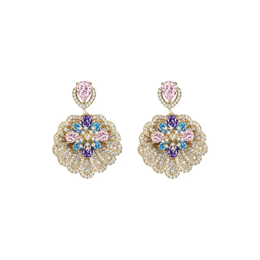 LILY LOTTY Серьги из меди и синтетического кубического циркония женские