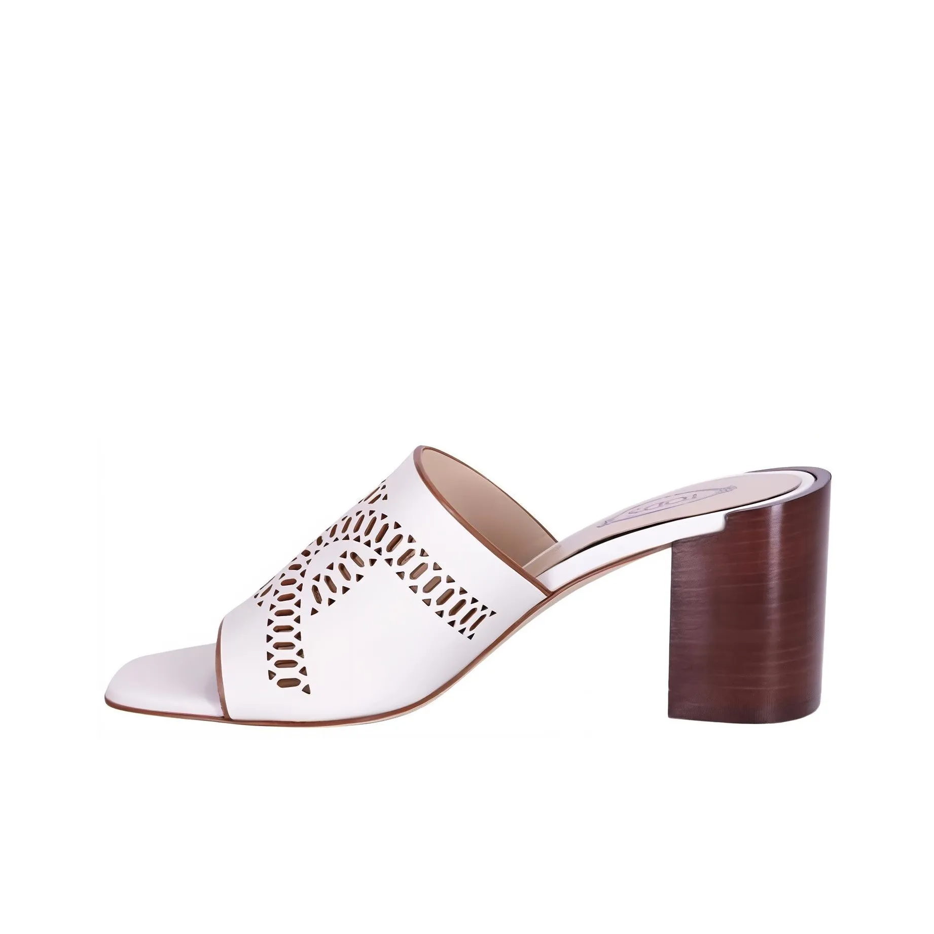 TOD'S Block Heel Slip On Sandals OCRxCTM Women's