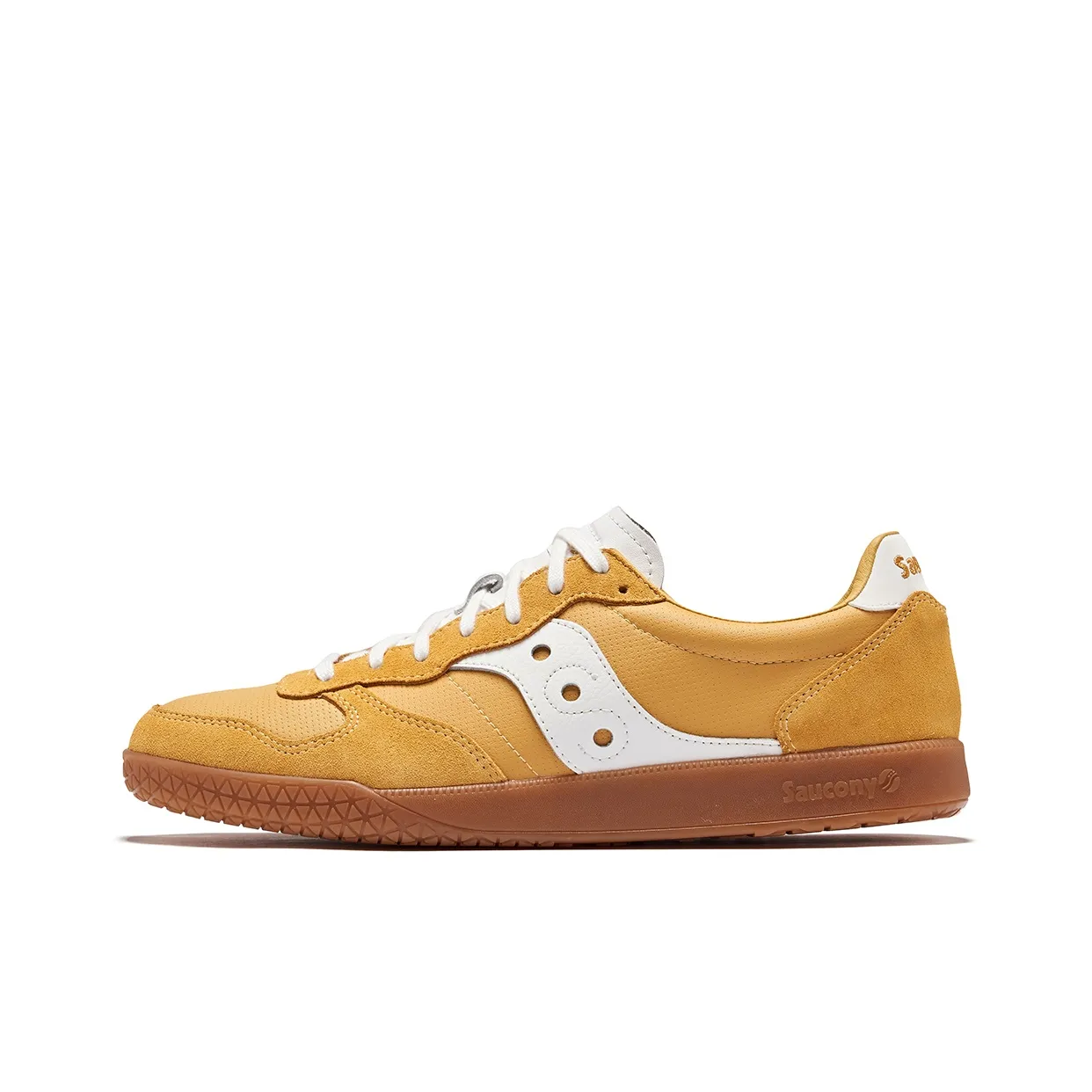 Saucony Low Top Casual Shoes Unisex Yellow White