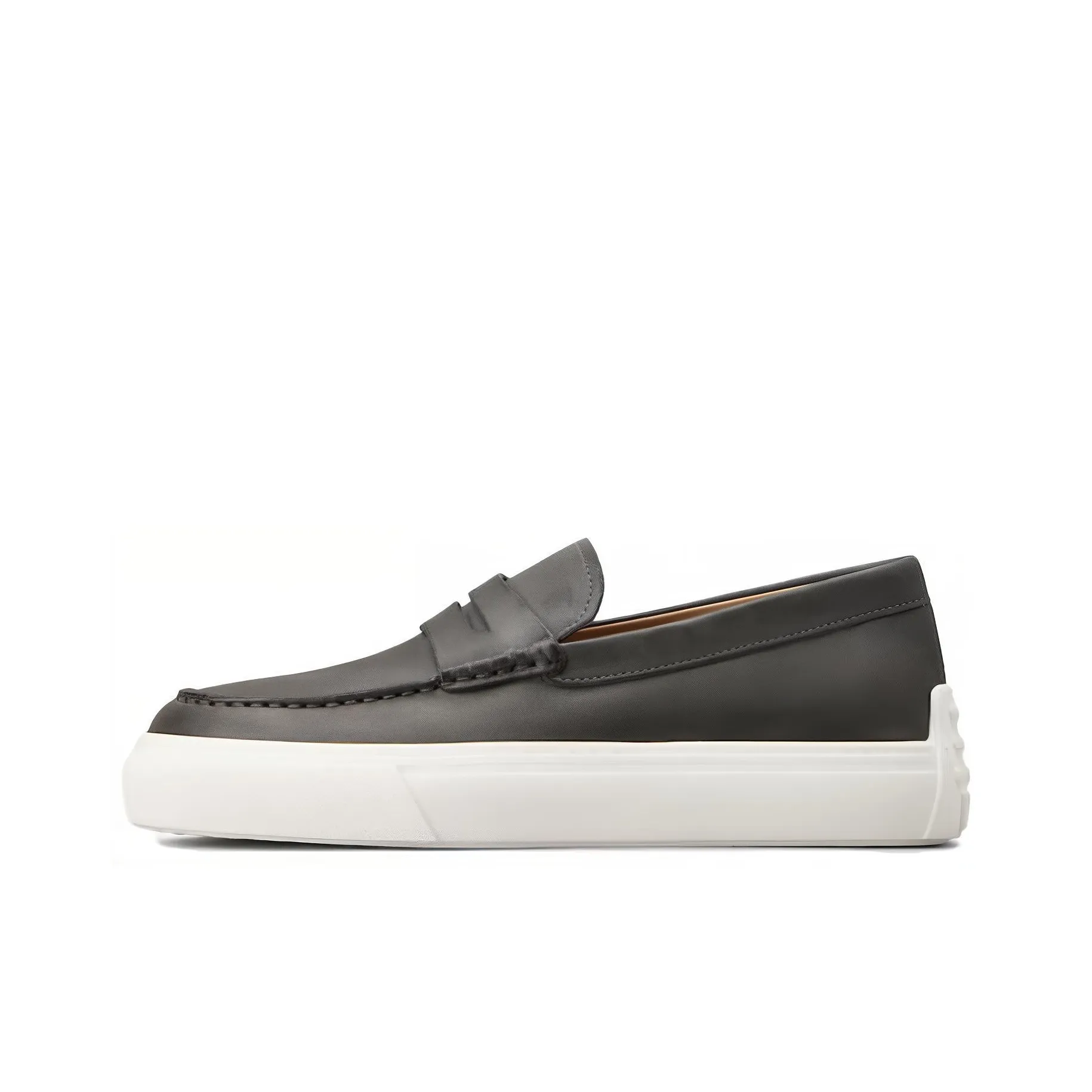 TOD'S Round Toe Slip On Loafers