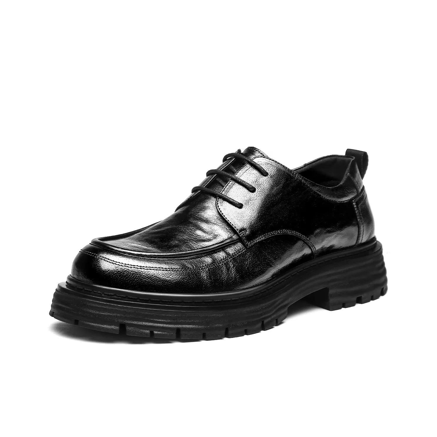 CHINT Casual Leather Shoes Men's Low top Black