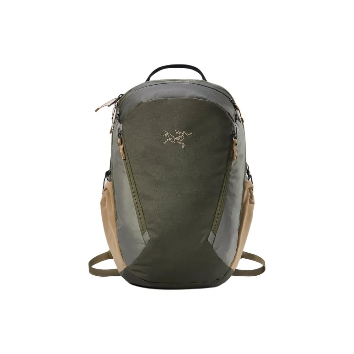 Arcteryx 26L Mountaineering Bag Backpack Outdoor Bag Recycled Polyester Khaki Green & Beige Unisex