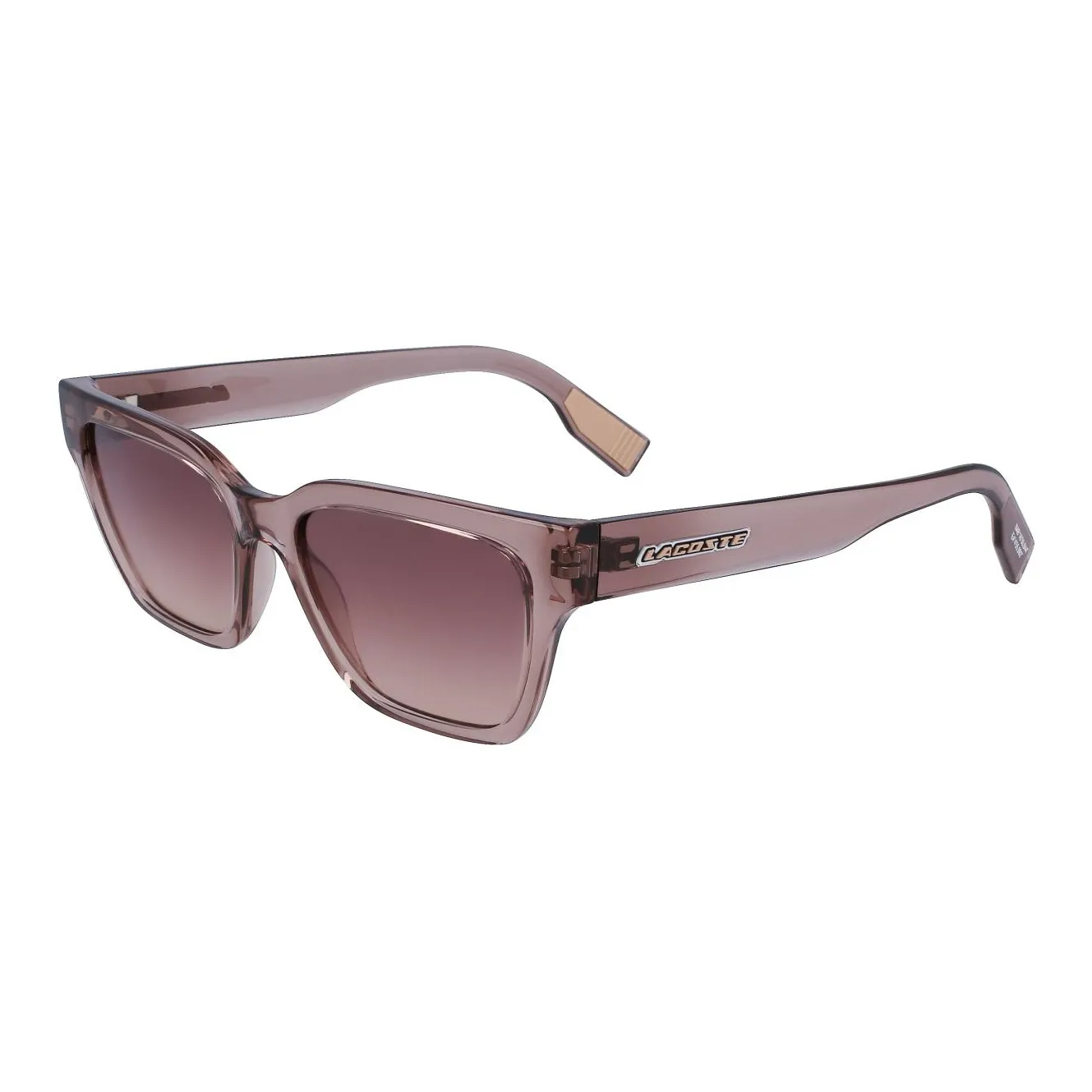 LACOSTE Square Sunglasses Women's Gray