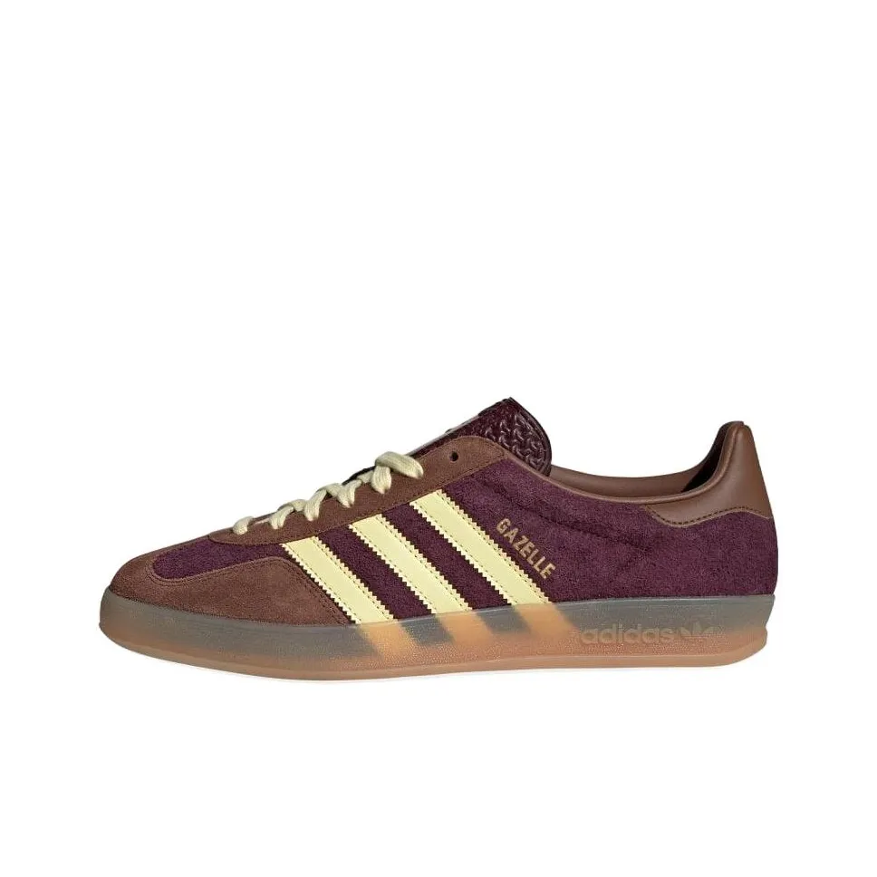 Adidas Originals Gazelle Indoor Maroon Almost Yellow