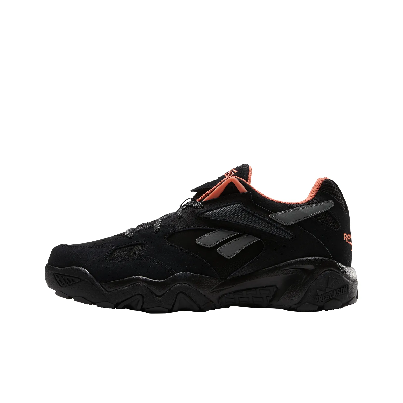 Reebok Preseason 94 Low Top Vintage Basketball Shoes Unisex Black
