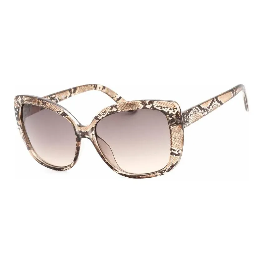 GUESS Resin Butterfly Sunglasses Women's Tan