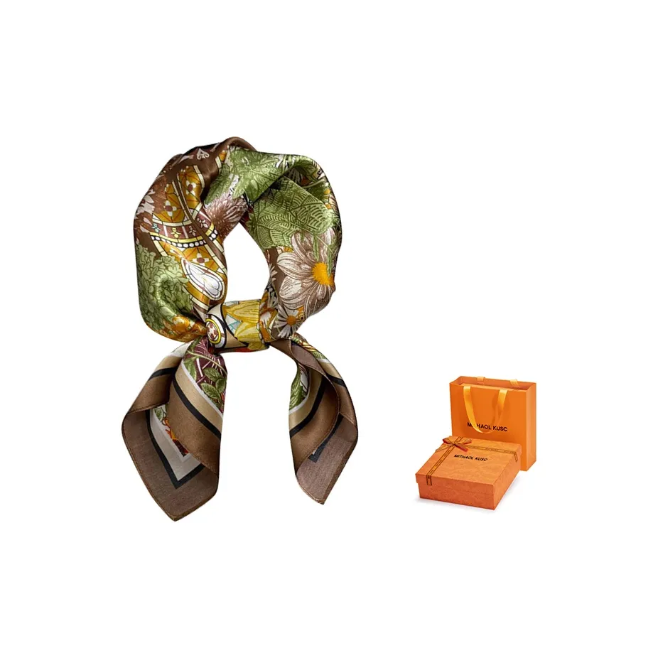 MITHAOL KUSC 100% шелк из тутового шелкопряда Шарфы Женские Калейдоскоп Realm