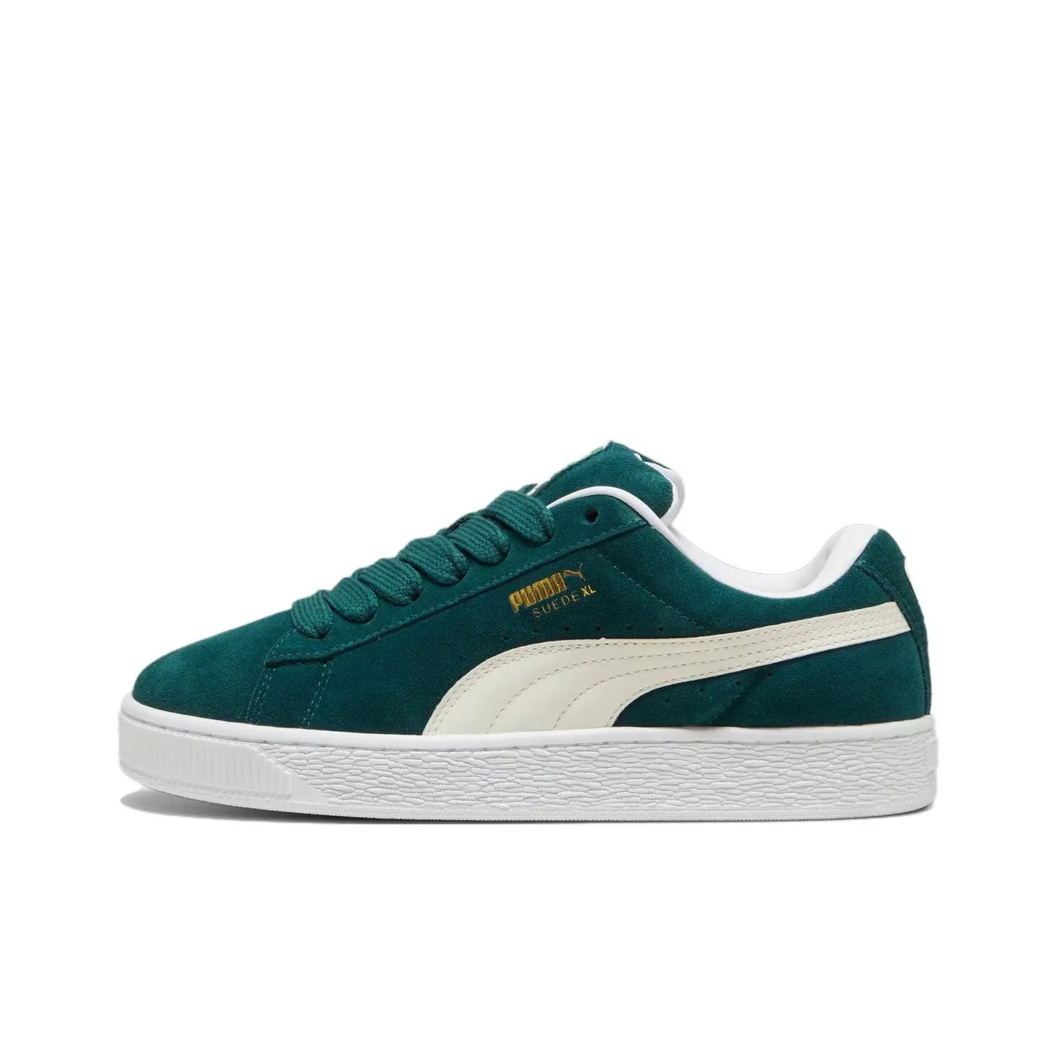 PUMA Suede XL Устойчивые к истиранию Низкие Кроссовки для скейтбординга Унисекс Зеленые