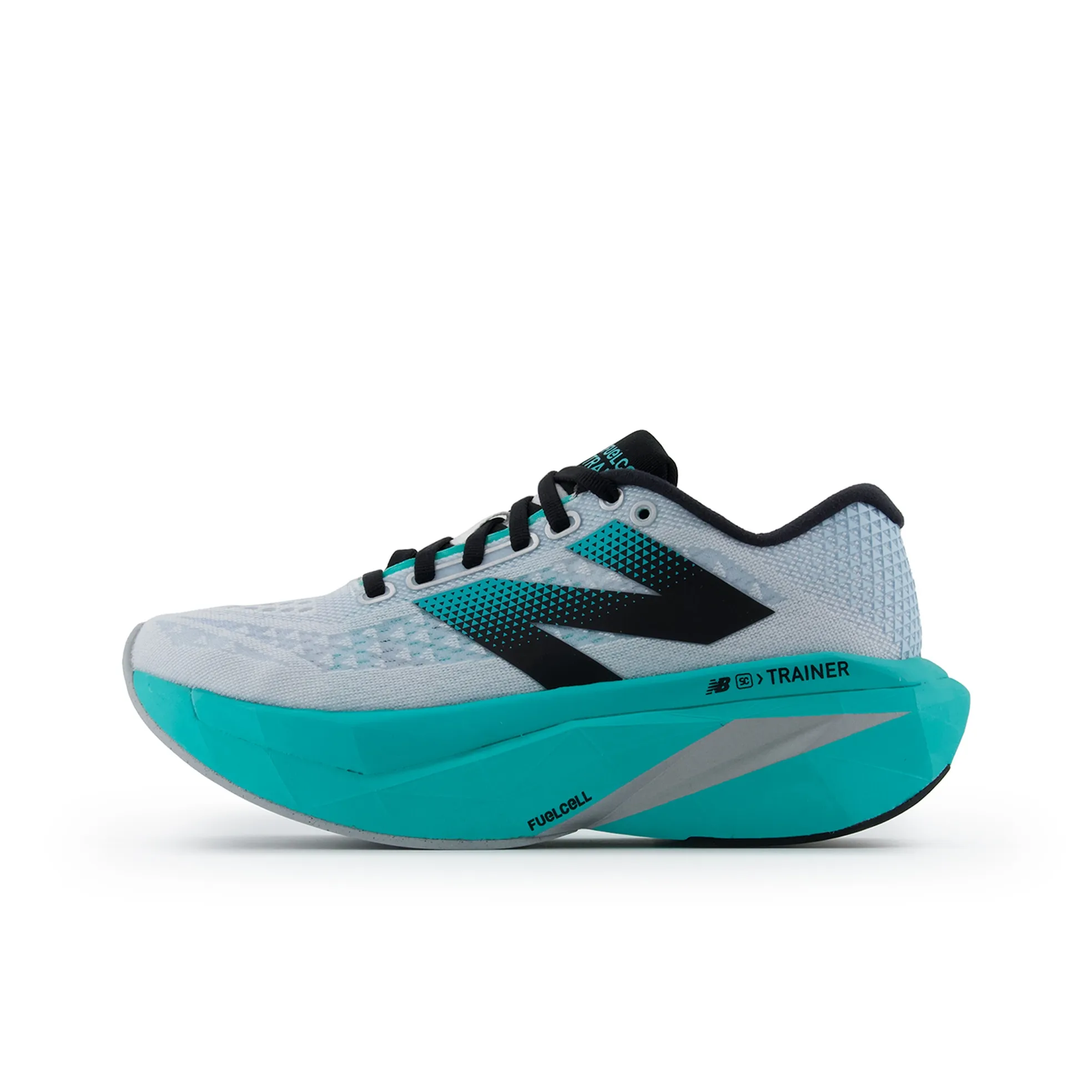 New Balance FuelCell SuperComp Trainer V3 White Cyber Jade Silver Metallic Women's