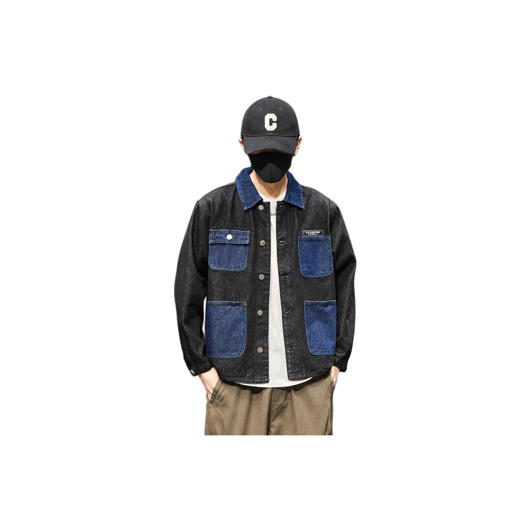 Tonlion Denim Jacket Men's Black