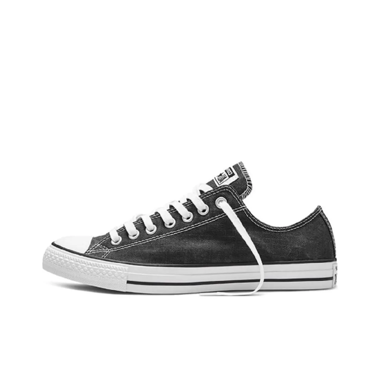 Converse Chuck Taylor SEASONAL Устойчивые к истиранию Низкие Кеды Женские Серый Черный