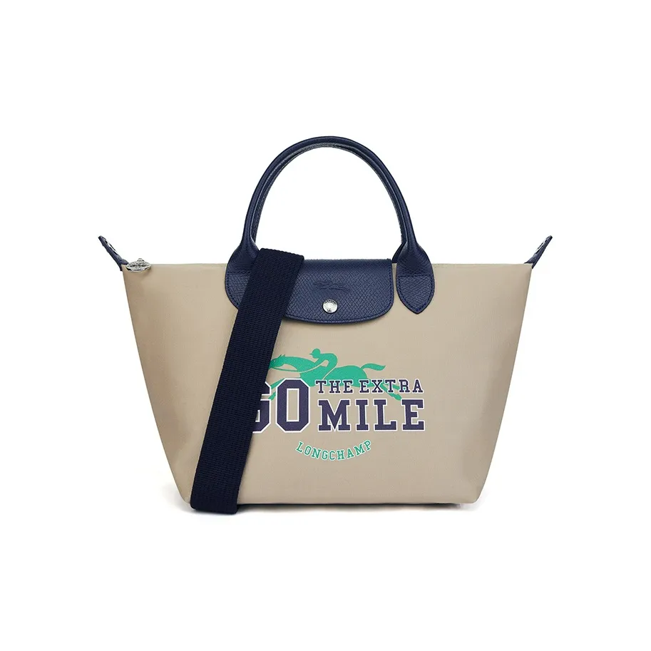 LONGCHAMP Холст и кожа Canvas Сумка Сумка через плечо Сумка Маленькая Женская Светлый Умбра