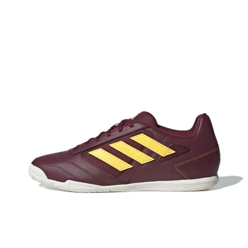 Adidas SUPER SALA 2 Indoor Anti Slip Wear Resistant Soccer Shoes Men's Red Yellow