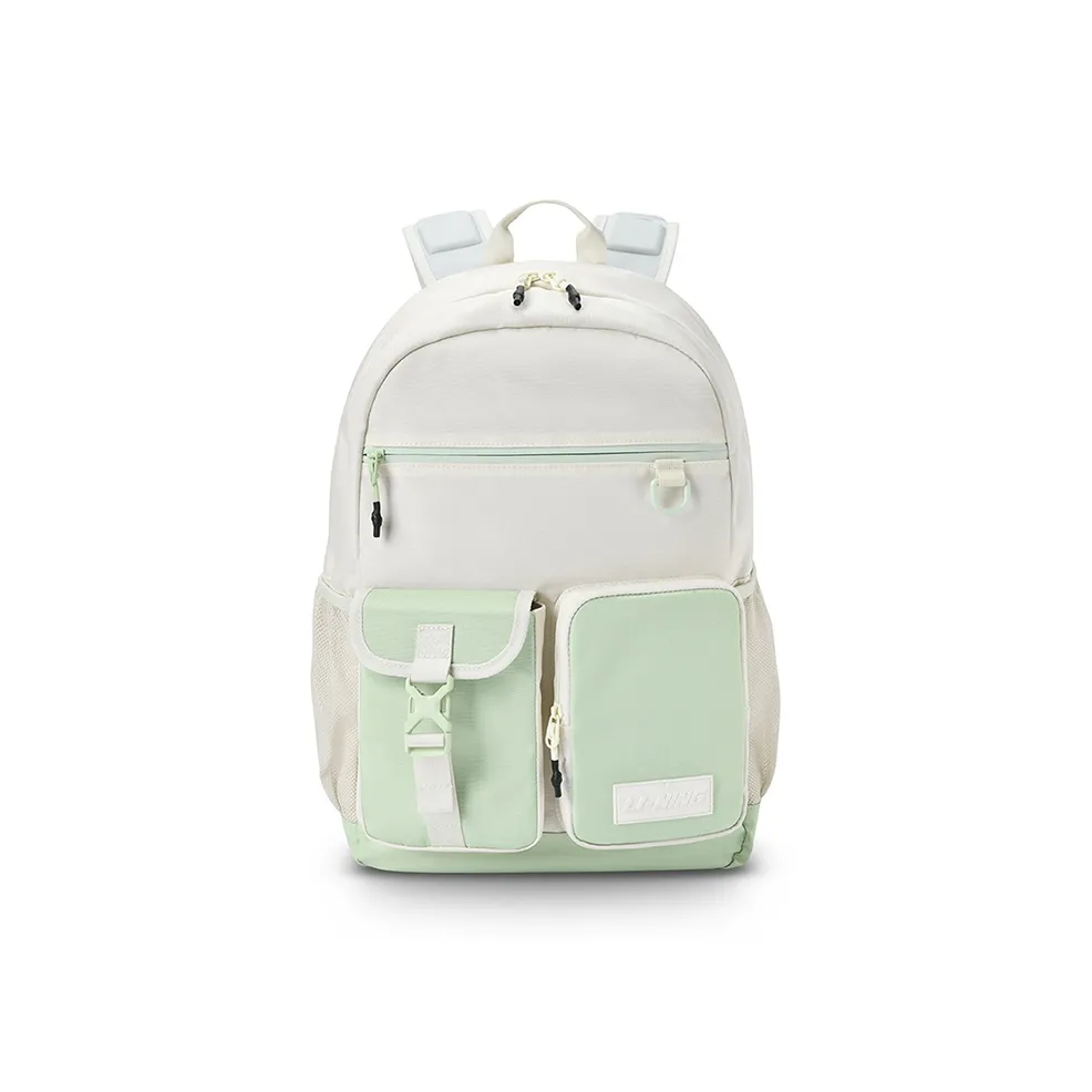 LiNing Polyester Backpack Regular Unisex Light Green