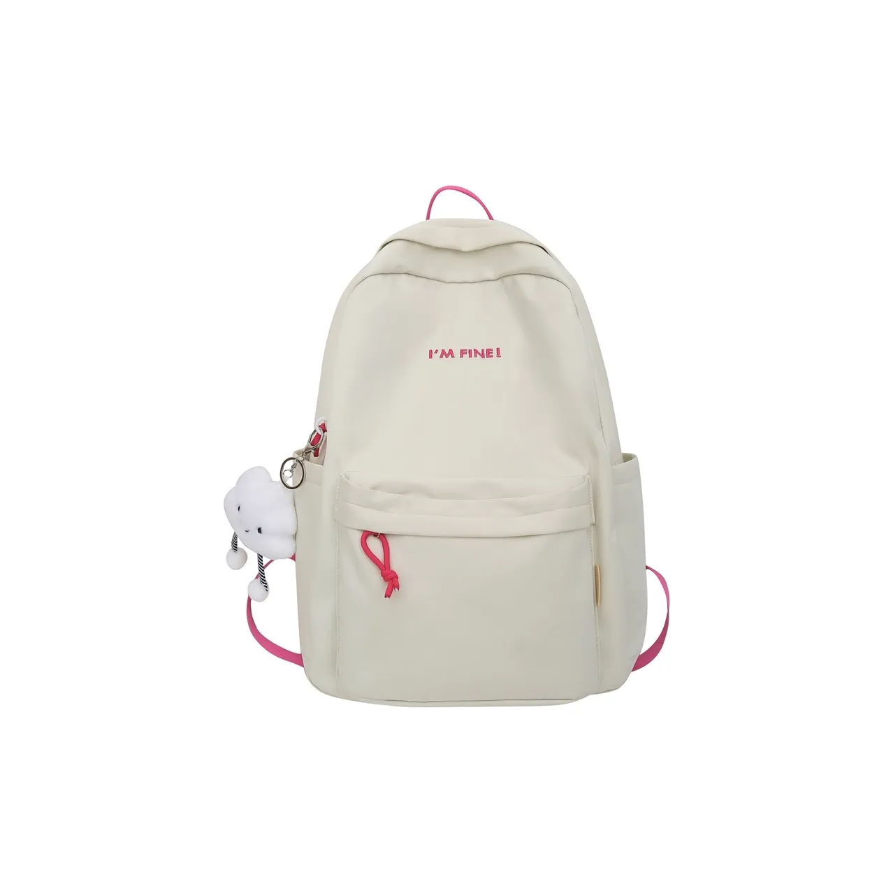 Kaka Tree Nylon Backpack Laptop Bag Regular Unisex White/Black/Pink/Blue