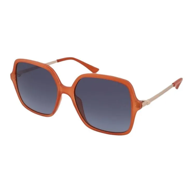 GUESS Irregular Shape Sunglasses Women's Orange