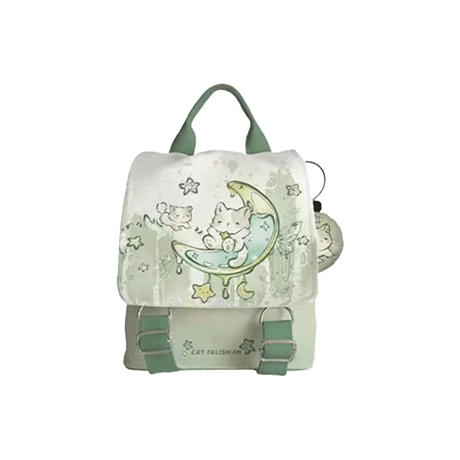 Bywhich Canvas Bag Backpack Standard Women's Green Bywhich Холщовая сумка Рюкзак Стандартный Женский Зеленый