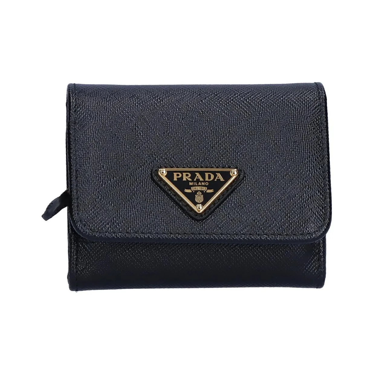 PRADA Leather Wallet Women's Black
