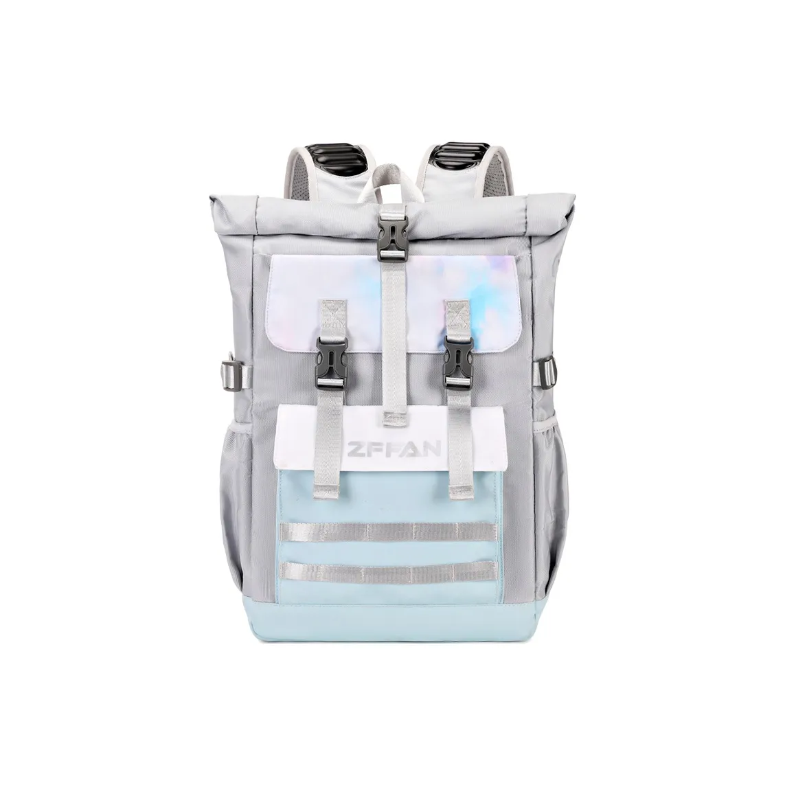 ZUOFEIFAN Polyester Backpack Unisex Cool Gray