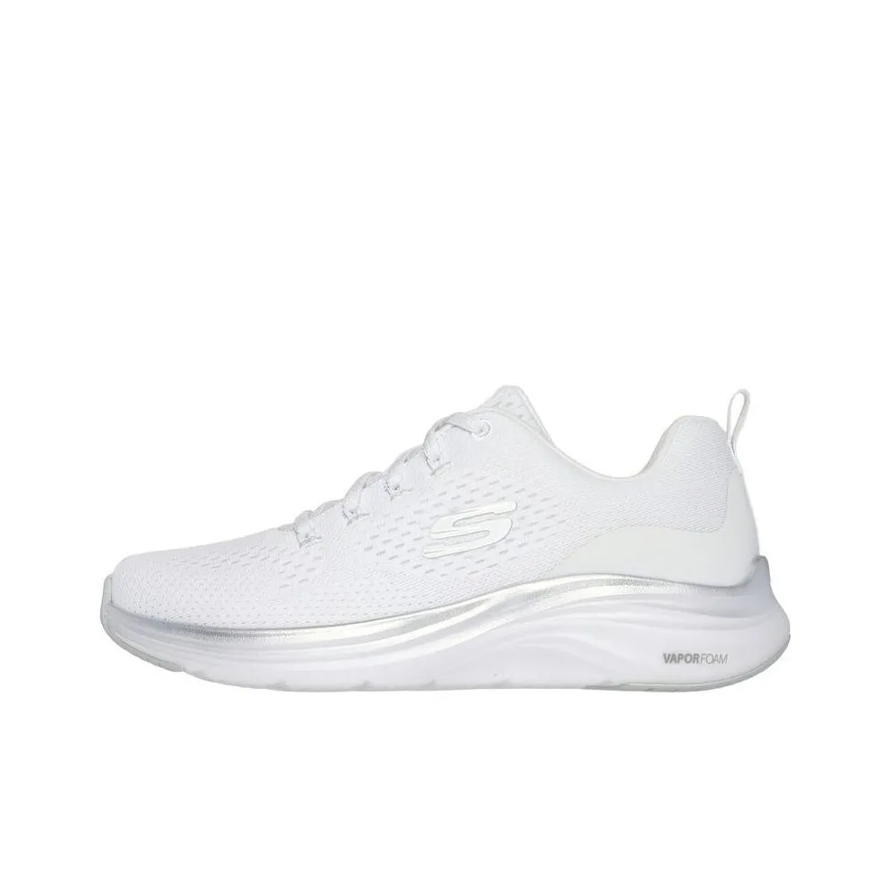 Skechers Vapor Foam Low Top Casual Shoes Women's White Silver