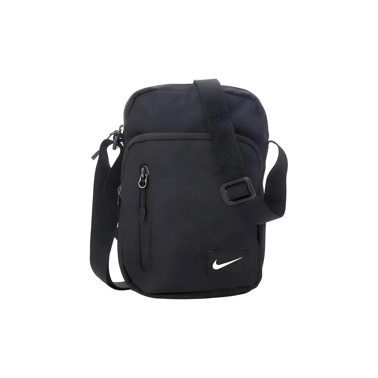 Nike Polyester Shoulder Bag, Crossbody Bag Regular Unisex Black