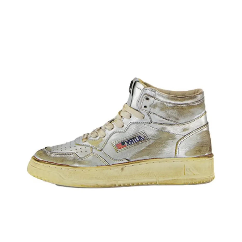 AUTRY High Top Skateboard Shoes Women's Silver